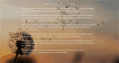 Desktop Screenshot of healthsys.com